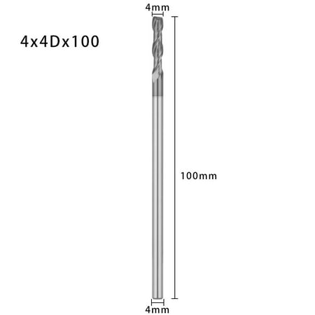 New 1/1.5/2/2.5/3/4/5/6mm 50/75/100mm Length Tungsten Steel Endmill Cutting Machine Tools 2 Flute Mill Milling Cutter 4X4DX100
New 1/1.5/2/2.5/3/4/5/6mm 50/75/100mm Length Tungsten Steel Endmill Cutting Machine Tools 2 Flute Mill Milling Cutter 4X4DX100