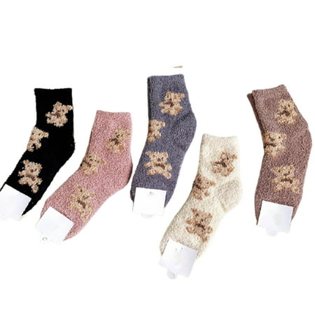 Womens Cozy Fluffy Socks Warm Thick Knit Cute Bear Vintage Socks for Women Slipper Socks 
Womens Cozy Fluffy Socks Warm Thick Knit Cute Bear Vintage Socks for Women Slipper Socks