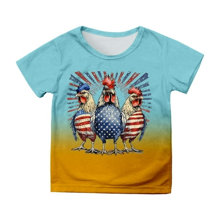Girls Shirts Toddler Independence Day Prints Short Sleeve Prints T Shirts Clothes Little Clothes Tops 10-11 Years
Girls Shirts Toddler Independence Day Prints Short Sleeve Prints T Shirts Clothes Little Clothes Tops 10-11 Years