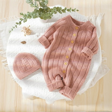 Hunpta Newborn Infant Boy Girl Solid Knitted Sweater Baby Jumpsuit Romper Cotton Caps Outfits Sets Clothes
Hunpta Newborn Infant Boy Girl Solid Knitted Sweater Baby Jumpsuit Romper Cotton Caps Outfits Sets Clothes