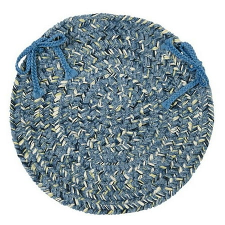 West Bay- Blue Tweed Chair Pad (single)
