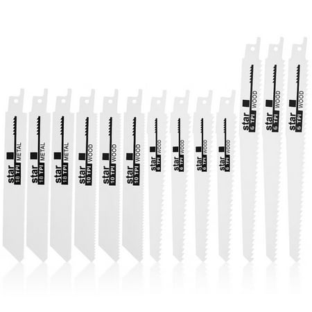 Morima 13Pcs 6/8 Inch Reciprocating Saw Blade Set High Carbon Steel Assorted Pruning Saw Blade Sharp High Precision Cutting Saw
Morima 13Pcs 6/8 Inch Reciprocating Saw Blade Set High Carbon Steel Assorted Pruning Saw Blade Sharp High Precision Cutting Saw