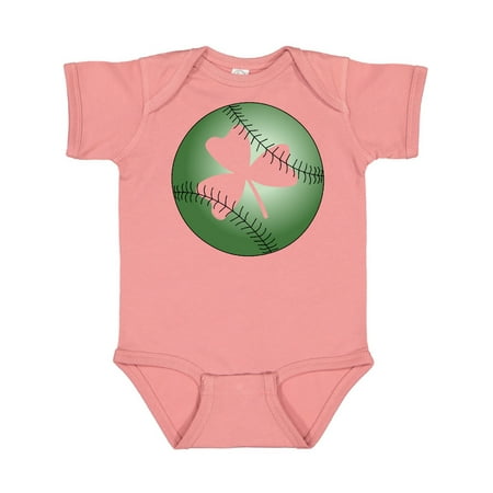 Inktastic Baseball Irish Shamrock Gift Baby Boy or Baby Girl Bodysuit