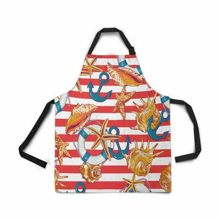 ASHLEIGH Adjustable Bib Apron for Women Men Girls Chef with Pockets Summer Sea Shell Anchor Lifeline Red Striped Novelty Kitchen Apron for Cooking Baking Gardening Pet Grooming Cleaning
ASHLEIGH Adjustable Bib Apron for Women Men Girls Chef with Pockets Summer Sea Shell Anchor Lifeline Red Striped Novelty Kitchen Apron for Cooking Baking Gardening Pet Grooming Cleaning