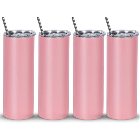 20 Oz Straight Skinny Tumblers Bulk (4 Pack) Stainless Steel Slim Travel Tumbler Water Bottle Cup For Individually Gift Boxed Pink
20 Oz Straight Skinny Tumblers Bulk (4 Pack) Stainless Steel Slim Travel Tumbler Water Bottle Cup For Individually Gift Boxed Pink