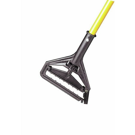HUBERT® Yellow Fiberglass Gate Style Mop Handle for 1 W Mop Head - 54 L