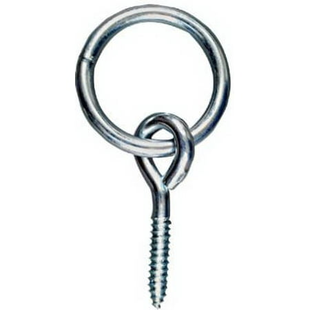 National 6PK 5/16 x 3-1/4 Zinc Hitching Ring With Eye Bolt