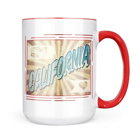 Neonblond Greetings from California Vintage Postcard Mug gift for Coffee Tea lovers
Neonblond Greetings from California Vintage Postcard Mug gift for Coffee Tea lovers