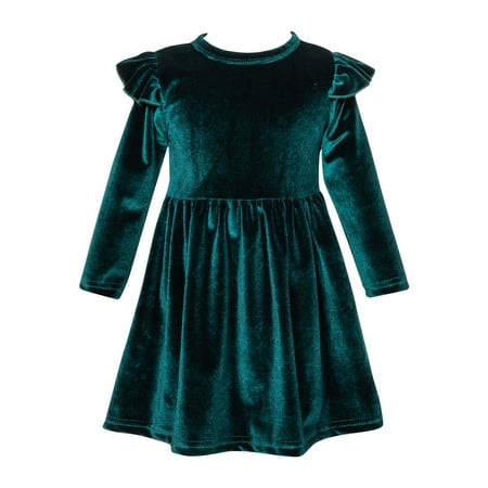 Zukuco Toddler Baby Girl Fall Winter Clothes Ruffle Long Sleeve Velvet Dress Casual Princess Party Dresses Outfit Christmas Gift
Zukuco Toddler Baby Girl Fall Winter Clothes Ruffle Long Sleeve Velvet Dress Casual Princess Party Dresses Outfit Christmas Gift