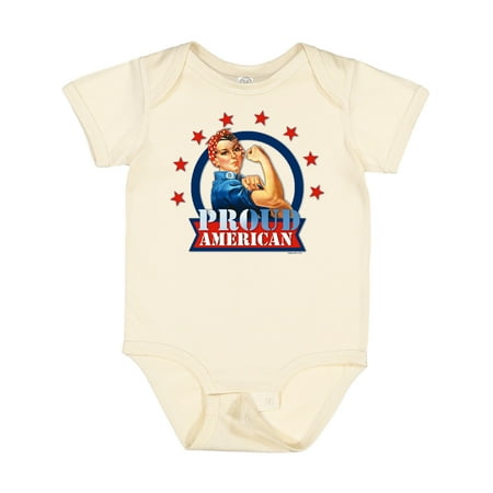 Inktastic Rosie Riveter Proud American Gift Baby Girl Bodysuit