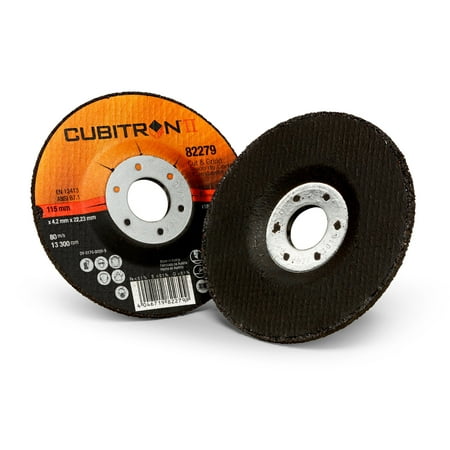 3M Cubitron II Cut and Grind Wheel 82279 T27 4 1/2 in x 1/8 in x 7/8 in 10 per inner 20 per case
3M Cubitron II Cut and Grind Wheel 82279 T27 4 1/2 in x 1/8 in x 7/8 in 10 per inner 20 per case
