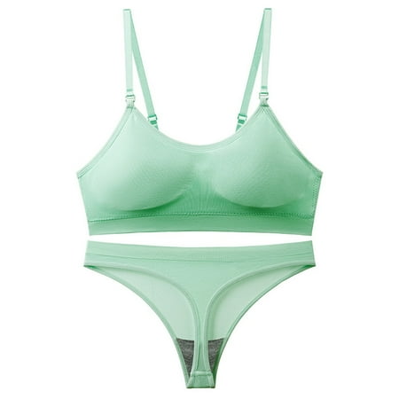 Qcmgmg T-back Bra and Panty Set for Women Full-Coverage Lingerie Set Bodysuit Large
Qcmgmg T-back Bra and Panty Set for Women Full-Coverage Lingerie Set Bodysuit Large