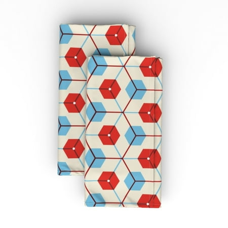 Linen Cotton Canvas Dinner Napkins (Set of 2) - Spacecity Mid Century Geometric Midcentury Modern Space Age Blue Red Midcentury Print Cloth Dinner Napkins by Spoonflower
Linen Cotton Canvas Dinner Napkins (Set of 2) - Spacecity Mid Century Geometric Midcentury Modern Space Age Blue Red Midcentury Print Cloth Dinner Napkins by Spoonflower