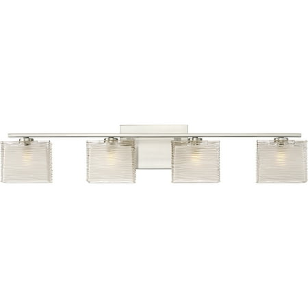 Quoizel Westcap 4-Light 7 Bathroom Vanity Light in Brushed Nickel