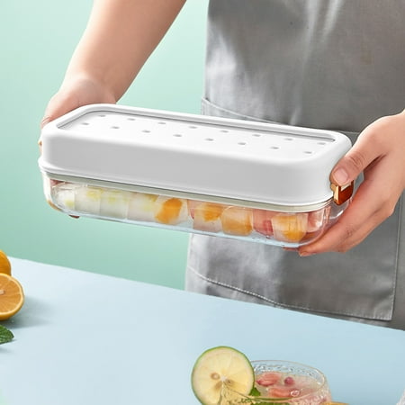 Home Supplies Clearance! Qiaocaity Household Ice Making Mold With Automatic De-icing & Storage Integrated Large-Capacity Pressing Ice Tray With Scoop & Support Plate 24 Cavities
Home Supplies Clearance! Qiaocaity Household Ice Making Mold With Automatic De-icing & Storage Integrated Large-Capacity Pressing Ice Tray With Scoop & Support Plate 24 Cavities