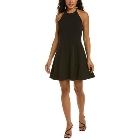 Halston womens Davina Dress 14 Black