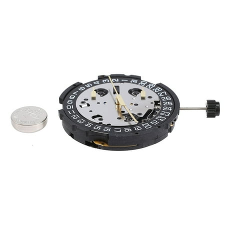 ETA G10.212 QUARTZ H4 WHITE DATE MOVEMENT Balck Calendar