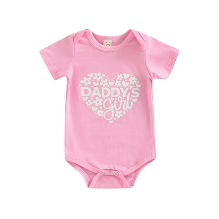 Bagilaanoe Toddler Baby Girls T-shirt/ Bodysuit daddy s / mama s girl Letter Print Short Sleeve Pullover/ Romper
Bagilaanoe Toddler Baby Girls T-shirt/ Bodysuit daddy s / mama s girl Letter Print Short Sleeve Pullover/ Romper