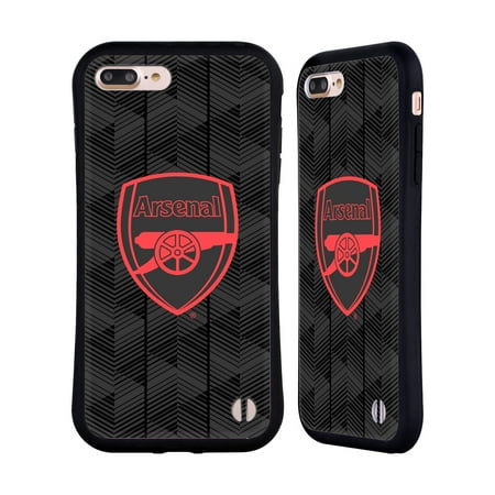 OFFICIAL ARSENAL FC 2018/19 CREST AND GUNNERS LOGO HYBRID CASE FOR APPLE IPHONES PHONES