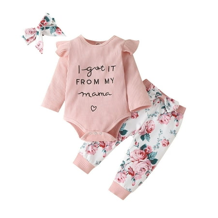 Binmer Toddler Baby Autumn Cotton Strip Embroidered Letters Flying Sleeve Romper + Floral Trousers + Three-Piece Headband Suit
Binmer Toddler Baby Autumn Cotton Strip Embroidered Letters Flying Sleeve Romper + Floral Trousers + Three-Piece Headband Suit