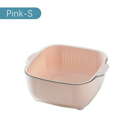 Fruit Vegetable Washing Colander Bowl Sets 2-in-1 Washing Bowl and Strainer Pink Small
Fruit Vegetable Washing Colander Bowl Sets 2-in-1 Washing Bowl and Strainer Pink Small