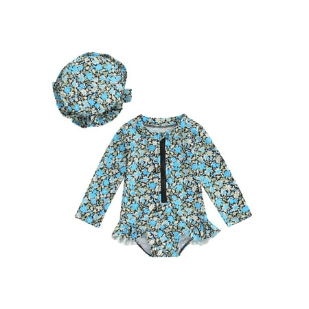 Bslissey Toddler Baby Girls Romper Swimsuit Floral Fruit Print Long Sleeve Bikini Swimwear Casual Crew Neck Zipper Bathing with Hat Infant Summer Beach Wear 6M-3T
Bslissey Toddler Baby Girls Romper Swimsuit Floral Fruit Print Long Sleeve Bikini Swimwear Casual Crew Neck Zipper Bathing with Hat Infant Summer Beach Wear 6M-3T