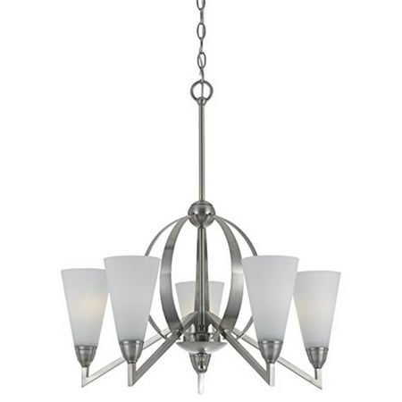 Cal Lighting 26 Five Light Chandelier in Brushed Steel-Color:Brushed Steel Finish:Brushed Steel Material:Glass Shape:Round Style:Lifestyle Wattage:60WX5
Cal Lighting 26 Five Light Chandelier in Brushed Steel-Color:Brushed Steel Finish:Brushed Steel Material:Glass Shape:Round Style:Lifestyle Wattage:60WX5