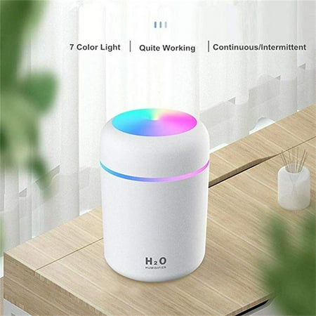 Portable Mini Humidifier 300ml Cool Mist Humidifier with Night Light