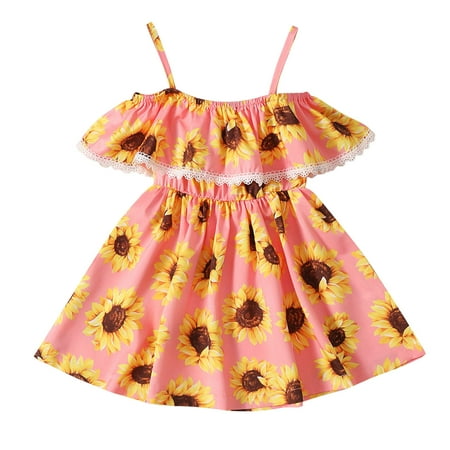 LBECLEY Girl Christmas Dress Toddler Kids Girls Floral Sunflowers Ruffles Sleeveless Beach Straps Dress Princess Clothes Girls Dress Plaid Pink 90
LBECLEY Girl Christmas Dress Toddler Kids Girls Floral Sunflowers Ruffles Sleeveless Beach Straps Dress Princess Clothes Girls Dress Plaid Pink 90