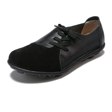 Large Size Women Casual Loafers Soft Lightweight Splicing Leather Lace Up Flats Loafers Shoes New
Large Size Women Casual Loafers Soft Lightweight Splicing Leather Lace Up Flats Loafers Shoes New