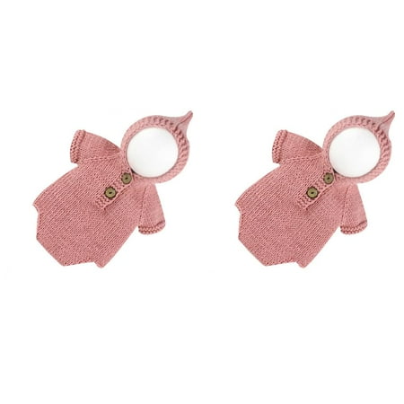 2pcs Handmade Wool Knitted Unisex Newborn Baby Warm Breathable Jumpsuit for Photo Prop Daily Wear
2pcs Handmade Wool Knitted Unisex Newborn Baby Warm Breathable Jumpsuit for Photo Prop Daily Wear