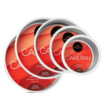 5-Piece Round Cake Pan Set Includes 4 6 8 10 12 Aluminum Pans 2 Deep
5-Piece Round Cake Pan Set Includes 4 6 8 10 12 Aluminum Pans 2 Deep