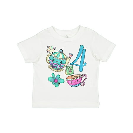 Inktastic Cute Tea Party 4th Birthday Gift Toddler Boy or Toddler Girl T-Shirt
Inktastic Cute Tea Party 4th Birthday Gift Toddler Boy or Toddler Girl T-Shirt