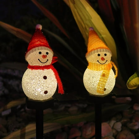 Esho 1/4Pcs Small Solar Christmas Snowman Decorative Lights Outdoor Porch Landscape Lights Lawn Ground Plug Lamps Waterproof Garden Path Lighting
Esho 1/4Pcs Small Solar Christmas Snowman Decorative Lights Outdoor Porch Landscape Lights Lawn Ground Plug Lamps Waterproof Garden Path Lighting