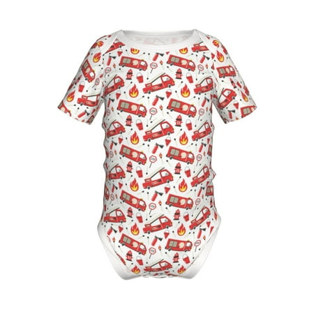 Coaee Fire Truck for Soft Baby Short-Sleeve Bodysuit Baby Climbing Clothes Baby Girls Boys Bodysuit Romper-18 Months
Coaee Fire Truck for Soft Baby Short-Sleeve Bodysuit Baby Climbing Clothes Baby Girls Boys Bodysuit Romper-18 Months