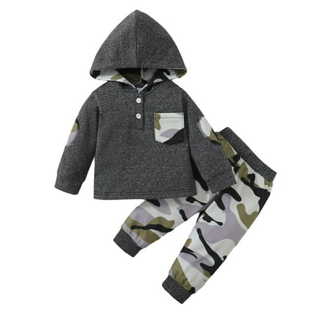QYZEU Baby Clothes Boy Boys Outfits Kids Baby Boys Patchwork Long Sleeve Hooded Fall Sweatshirt Coat Camouflage Pants Trousers Outfit Set 2Pcs Clothes
QYZEU Baby Clothes Boy Boys Outfits Kids Baby Boys Patchwork Long Sleeve Hooded Fall Sweatshirt Coat Camouflage Pants Trousers Outfit Set 2Pcs Clothes