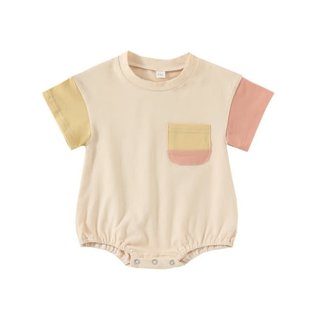 Musuos Baby Boy Girl Bubble Romper Color Block Short Sleeve T-Shirt Onesie Bodysuit
Musuos Baby Boy Girl Bubble Romper Color Block Short Sleeve T-Shirt Onesie Bodysuit