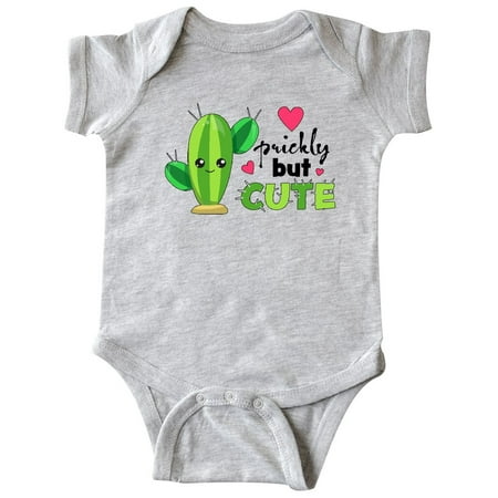 Inktastic Prickly but Cute cactus Gift Baby Boy or Baby Girl Bodysuit