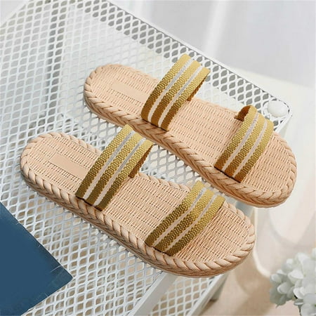slipper for Women Ladies Shoes Summer Fashion Beach Slippers Platform Soft Sole Flat Slippers PU Dress Sandals for Women Yellow
slipper for Women Ladies Shoes Summer Fashion Beach Slippers Platform Soft Sole Flat Slippers PU Dress Sandals for Women Yellow