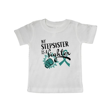 Inktastic Ovarian Cancer Awareness My Stepsister is a Fighter Gift Baby Boy or Baby Girl T-Shirt
Inktastic Ovarian Cancer Awareness My Stepsister is a Fighter Gift Baby Boy or Baby Girl T-Shirt