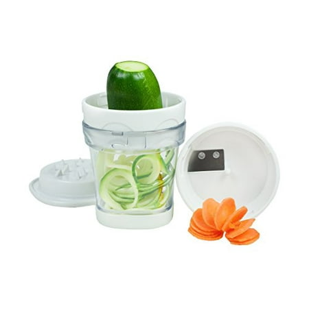 Paderno World Cuisine 2-Blade Handheld Turning Vegetable Slicer / Spiralizer includes 2 Different Stainless Steel Blades
Paderno World Cuisine 2-Blade Handheld Turning Vegetable Slicer / Spiralizer includes 2 Different Stainless Steel Blades