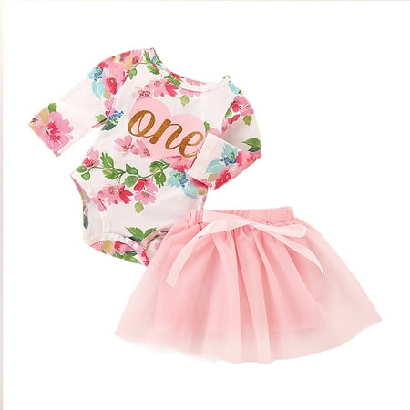 NZRVAWS Newborn Baby Girls Outfits Floral Print Long Sleeve Letter Print Romper Top+Skirts 2Pcs Clothes Set 3-6 Months Pink
NZRVAWS Newborn Baby Girls Outfits Floral Print Long Sleeve Letter Print Romper Top+Skirts 2Pcs Clothes Set 3-6 Months Pink