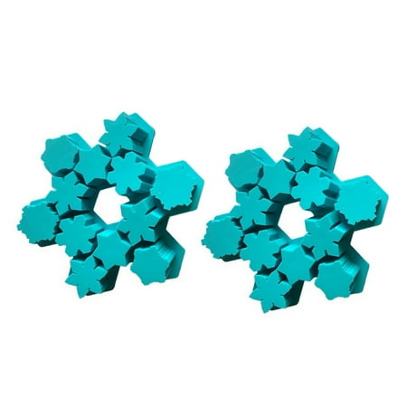 2 Pcs 12 Grids Silicone Ice Cube Trays Snowflake Shaped Chocolate DIY Mould Cupcake Dessert Baking Mold (Sky-blue)
2 Pcs 12 Grids Silicone Ice Cube Trays Snowflake Shaped Chocolate DIY Mould Cupcake Dessert Baking Mold (Sky-blue)