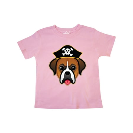 Inktastic Boxer Dog Funny Pirate Gift Toddler Boy or Toddler Girl T-Shirt