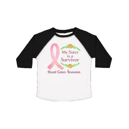 

Inktastic My Sister is a Survivor Breast Cancer Awareness Gift Toddler Boy or Toddler Girl T-Shirt