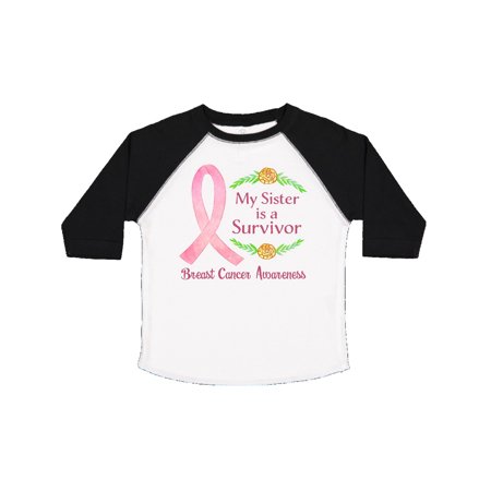 

Inktastic My Sister is a Survivor Breast Cancer Awareness Gift Toddler Boy or Toddler Girl T-Shirt