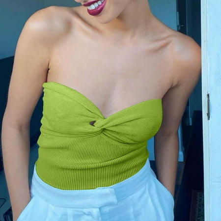 Cathalem Womens Knotted Bra Knitted Vest Sleeveless Crop Top Solid Color Pullover Sweater Vest Fall Top Sweater Green X-Large
Cathalem Womens Knotted Bra Knitted Vest Sleeveless Crop Top Solid Color Pullover Sweater Vest Fall Top Sweater Green X-Large