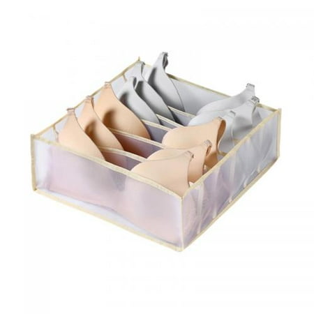 Bra Drawer Organizers Underwear Wardrobe Organizers Divider Lingerie Storage Bins Closet Organizers and Storage Boxes Foldable Closet Storage Box for Underwear Bra Socks (6 Grids Beige)
Bra Drawer Organizers Underwear Wardrobe Organizers Divider Lingerie Storage Bins Closet Organizers and Storage Boxes Foldable Closet Storage Box for Underwear Bra Socks (6 Grids Beige)