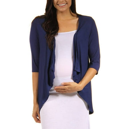 Women s Maternity 3/4-sleeve Open Shrug