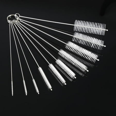 10 Pcs/set Nylon Cleaning Brush Set Black/White Test Tube Bottle Straw Washing Cleaner Bristle Brush
10 Pcs/set Nylon Cleaning Brush Set Black/White Test Tube Bottle Straw Washing Cleaner Bristle Brush